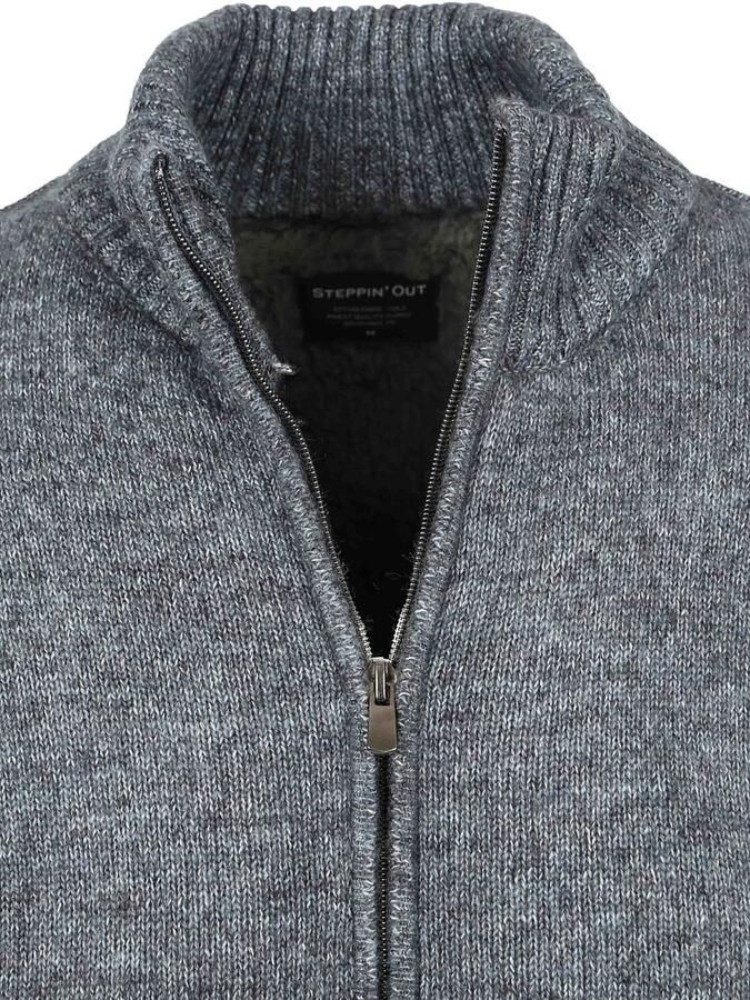 Steppin' Out Vest Melange Blauw Grijs
