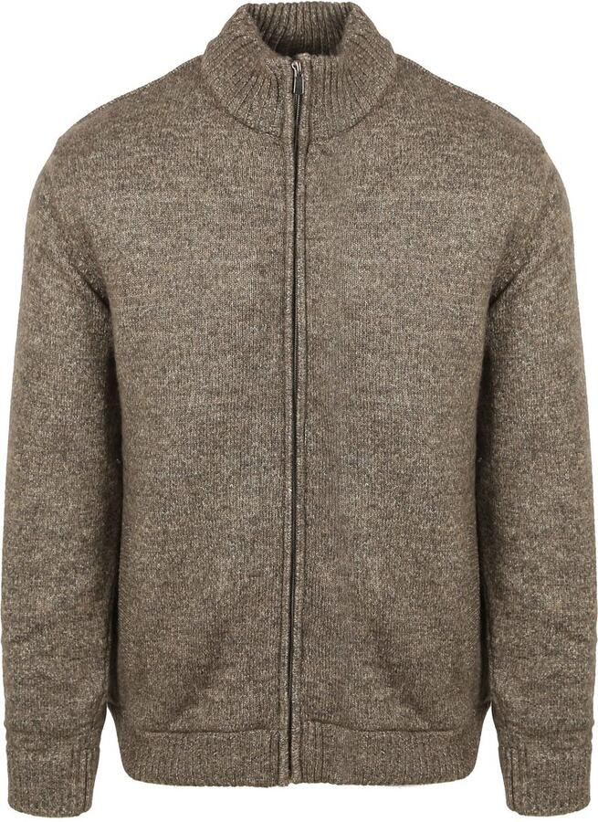 Steppin' Out Vest Melange Groen Bruin
