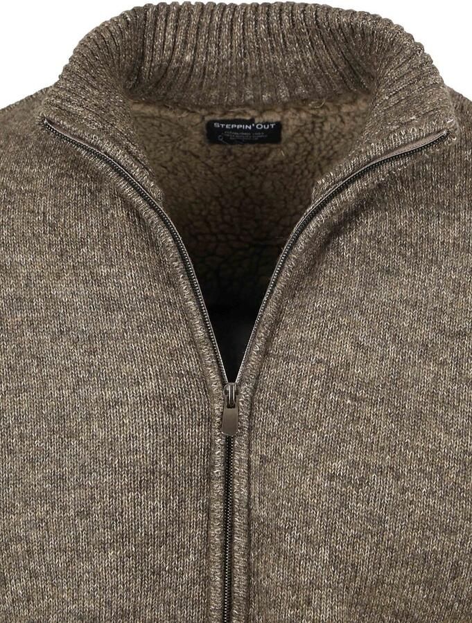 Steppin' Out Vest Melange Groen Bruin - Foto 2