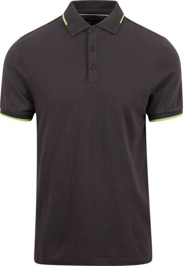 Suitable Fluo B Polo Antraciet