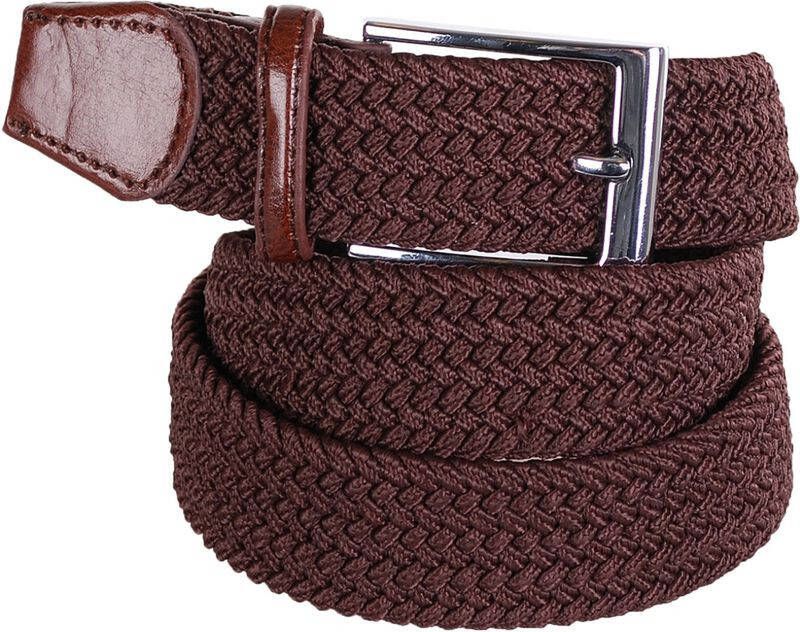 Suitable Geweven Riem Bruin