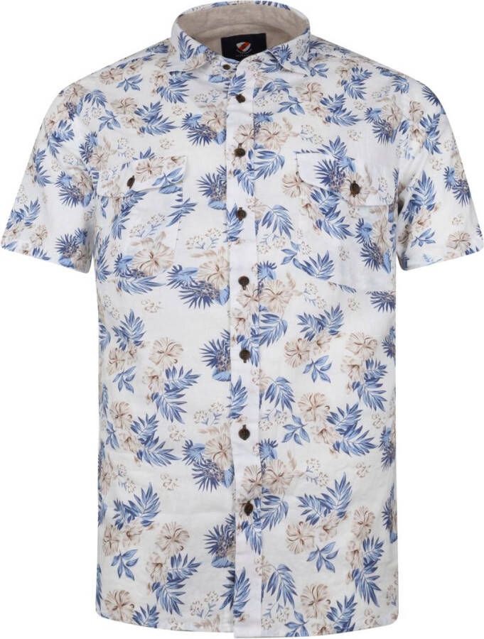 Suitable KM Overhemd Paul Print Blauw