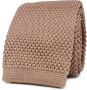 Suitable Knitted Stropdas Taupe TK-07 - Thumbnail 1