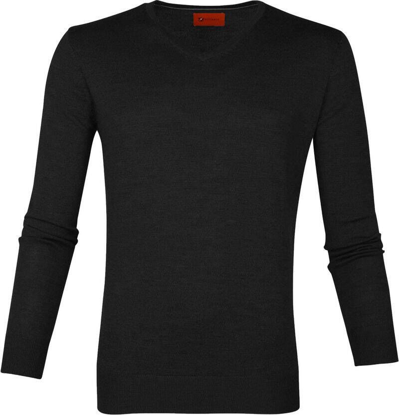 Suitable Merino Pullover Aron Antraciet