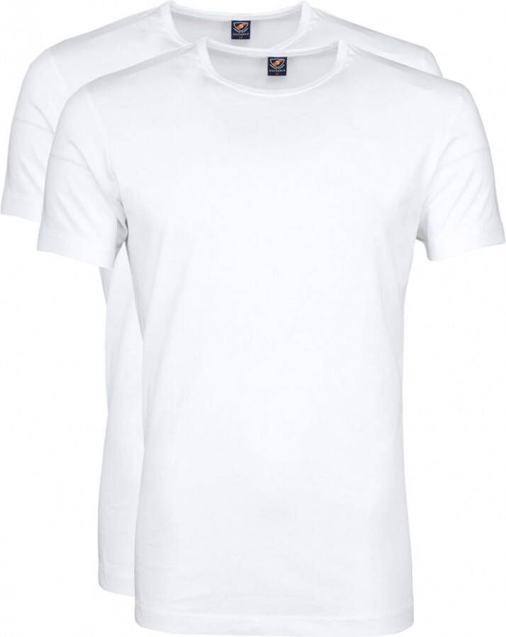 Suitable Ota T-Shirt Ronde Hals Wit 2-Pack
