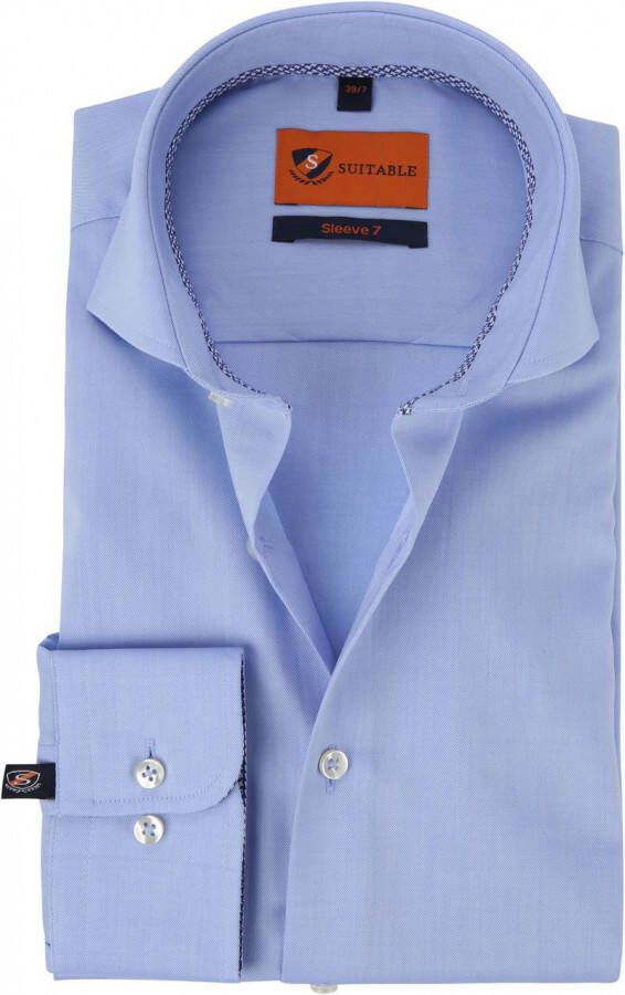 Suitable Overhemd SL7 Twill Blauw