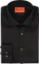 Suitable Overhemd Extra Lange Mouwen Twill Zwart - Thumbnail 1