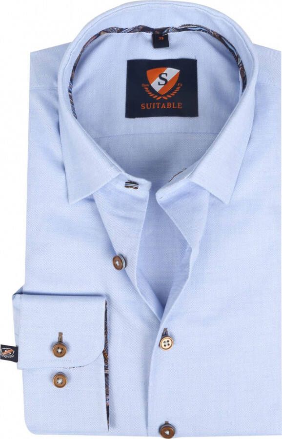 Suitable Overhemd Smart HBD Lichtblauw