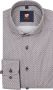 Suitable Overhemd Lange Mouw Overhemd Twill Print Beige - Thumbnail 2
