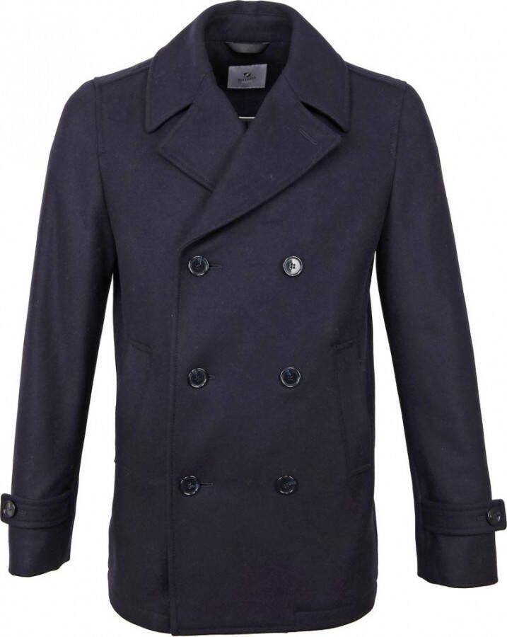 Suitable Prestige Coat Nathan Wol Blend Donkerblauw