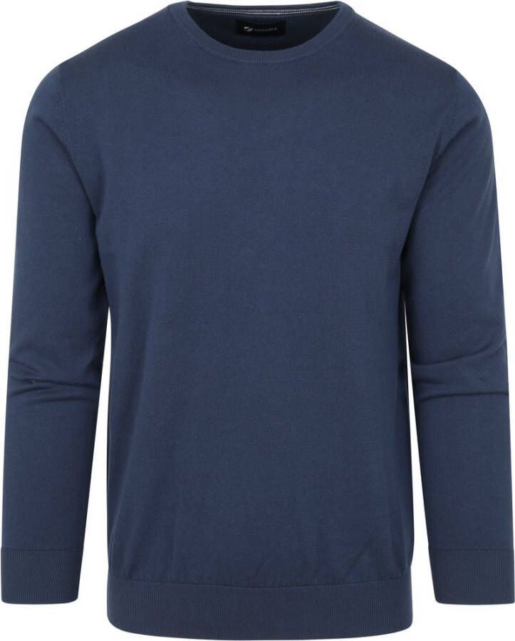 Suitable Oini Pullover O-Hals Donkerblauw