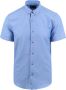 Suitable Short Sleeve Overhemd Blauw - Thumbnail 1