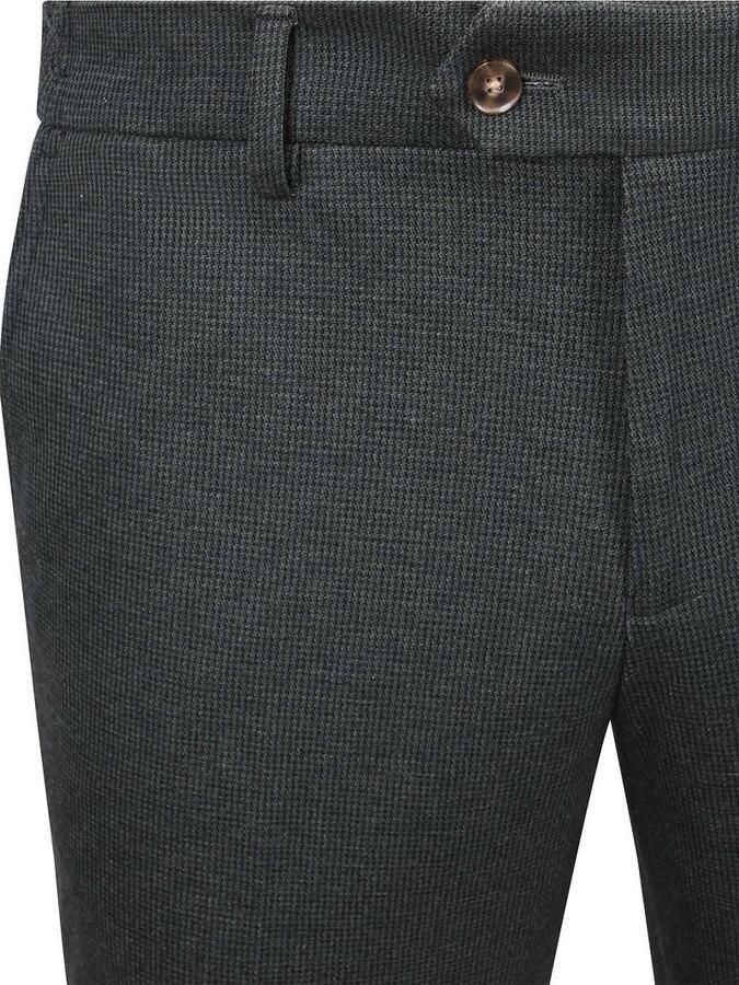 Suitable Aiden Pantalon Houndstooth Forest