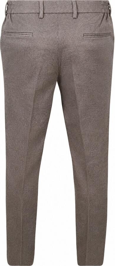 Suitable Broek Aiden Pantalon Houndstooth Tabacco - Foto 4