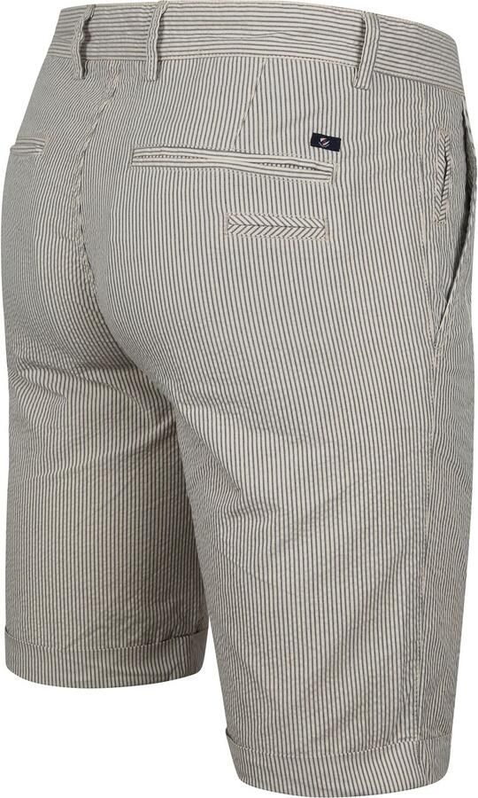 Suitable Aswin Short Ecru Gestreept - Foto 2