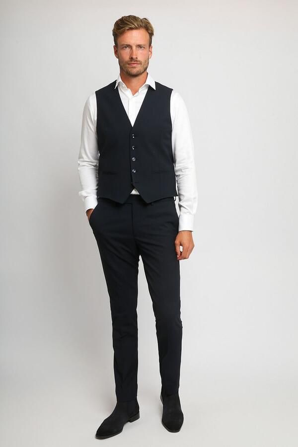 Suitable Blazer BASE Gilet Navy - Foto 3