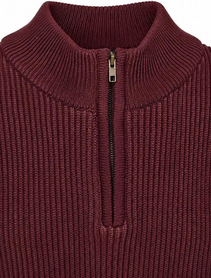Suitable Bico Half Zip Trui Burgundy - Foto 2
