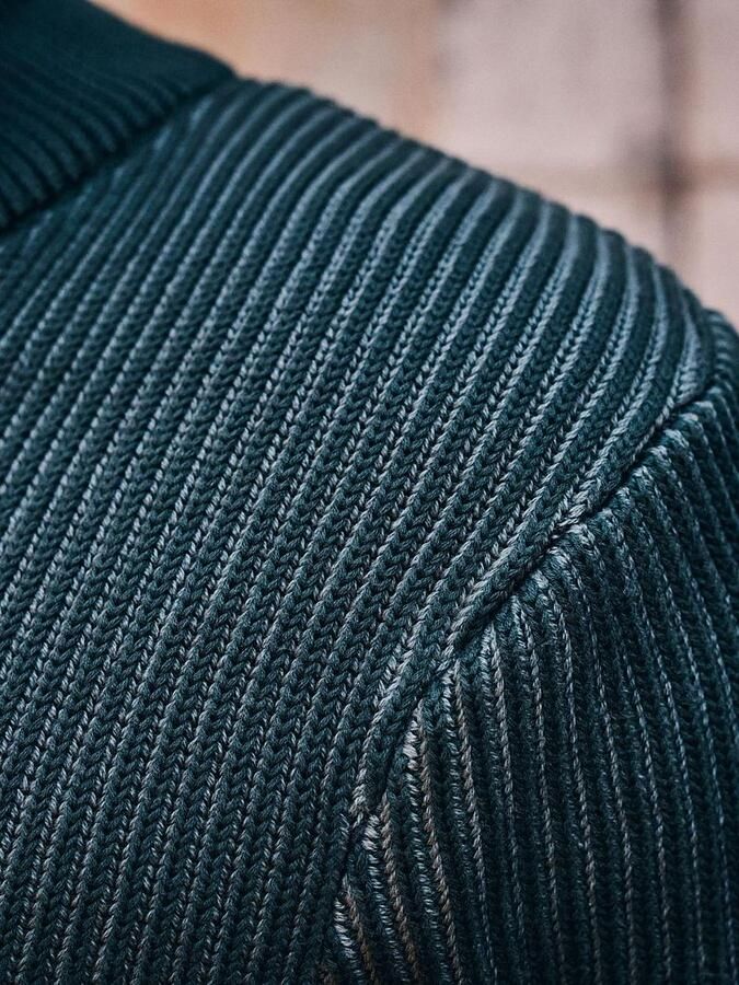 Suitable Bico Half Zip Trui Donkergroen - Foto 3