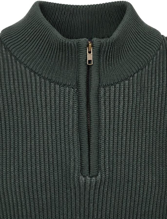 Suitable Bico Half Zip Trui Donkergroen - Foto 2