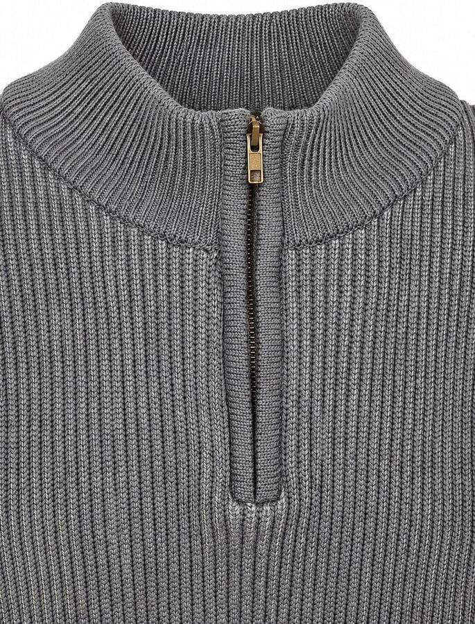 Suitable Bico Half Zip Trui Grijs - Foto 2