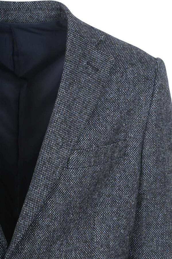 Suitable Blazer Birds Eye Colbert Merinowol Navy