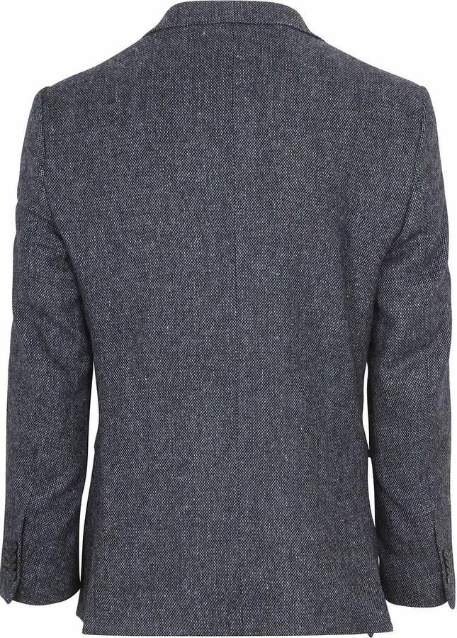Suitable Blazer Birds Eye Colbert Merinowol Navy - Foto 3