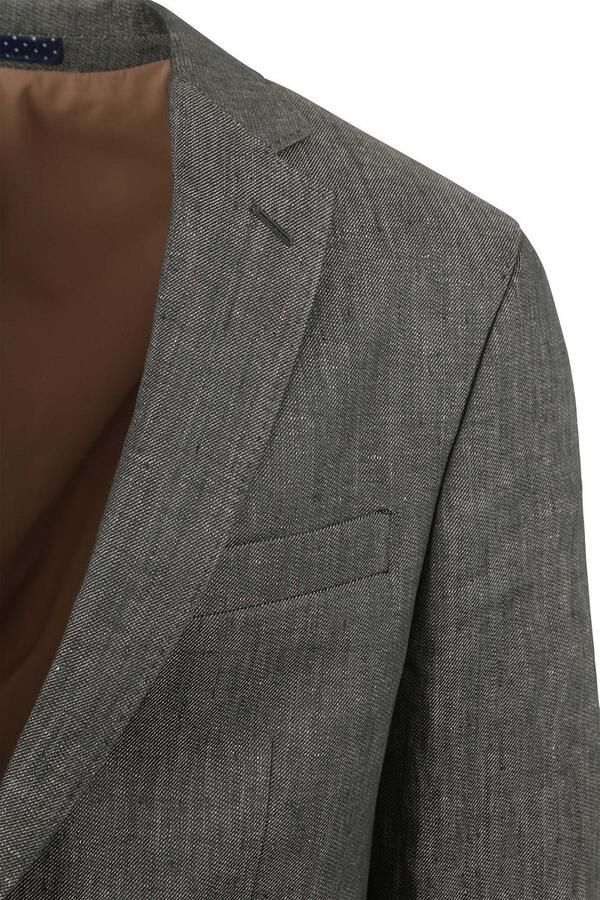 Suitable Blazer Linnen Groen - Foto 5