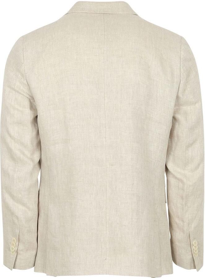 Suitable Blazer Linnen Herringbone Ecru - Foto 3