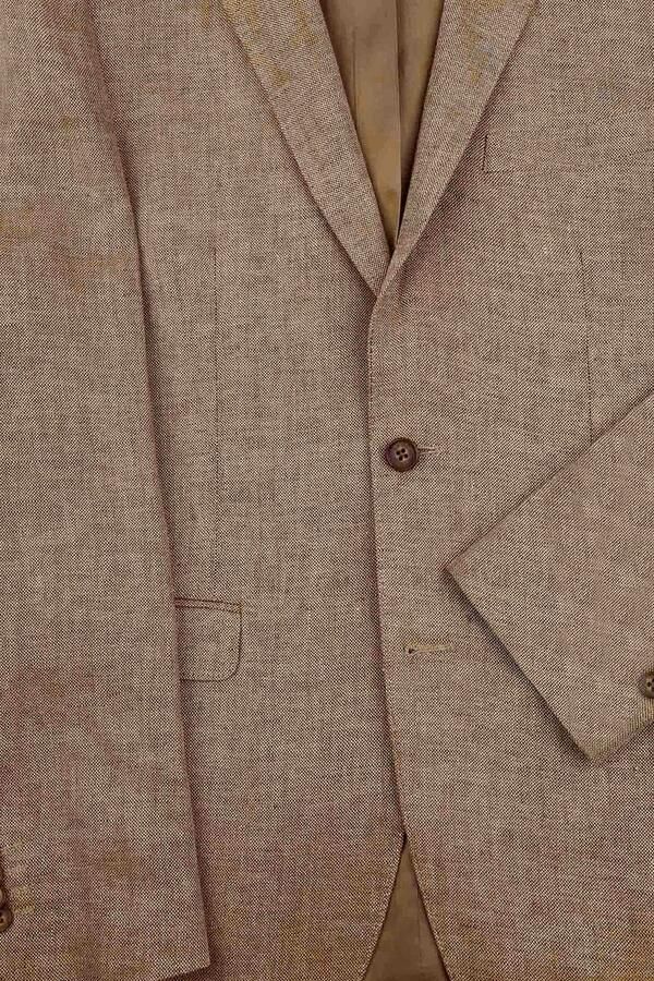Suitable Blazer Linnen Panama Beige - Foto 3