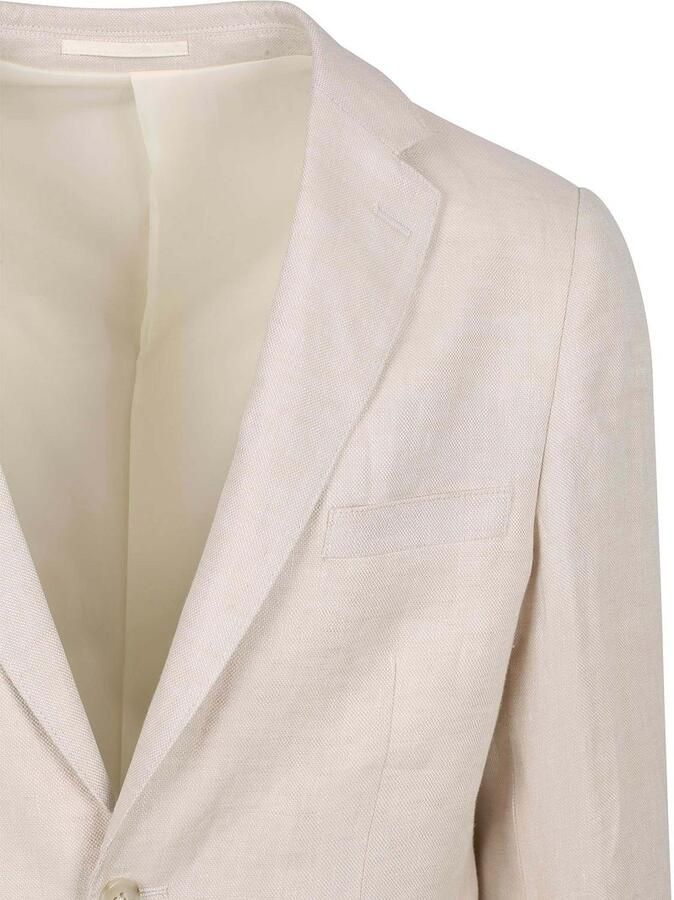 Suitable Blazer Linnen Panama Ecru - Foto 5