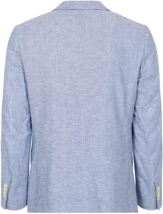 Suitable Blazer Linnen Panama Lichtblauw