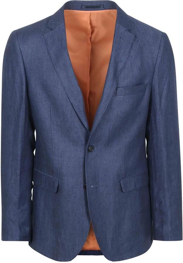 Suitable Blazer Linnen Panama Navy