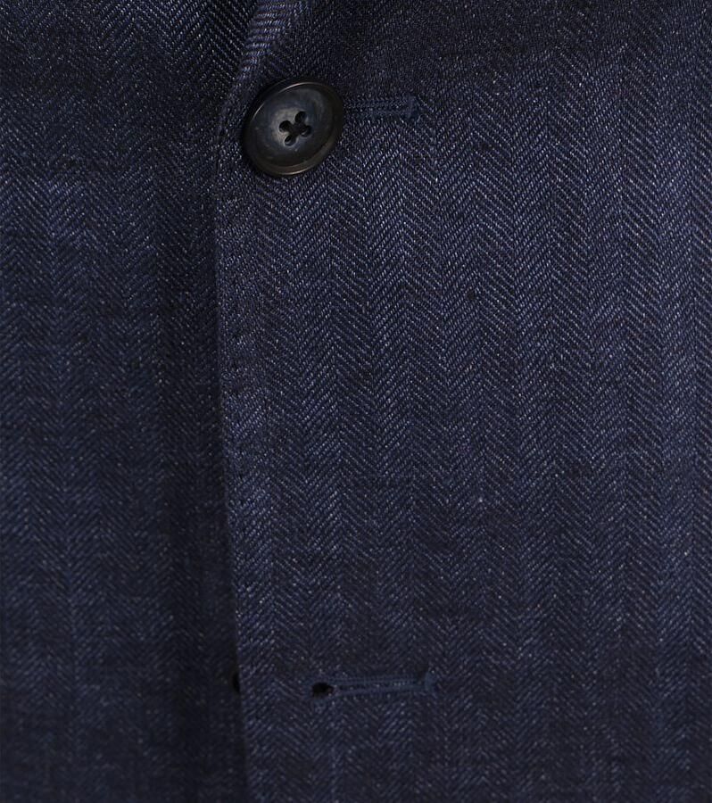 Suitable Blazer Linnen Royal Blauw