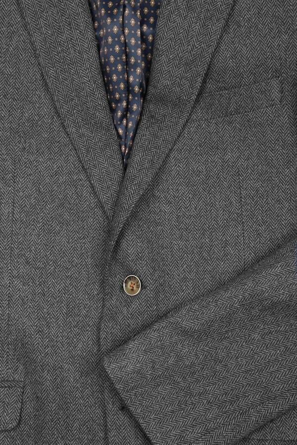Suitable Blazer Nibe Grijs Herringbone - Foto 2