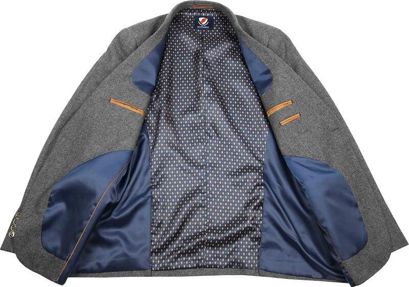 Suitable Blazer Nibe Grijs Herringbone - Foto 3