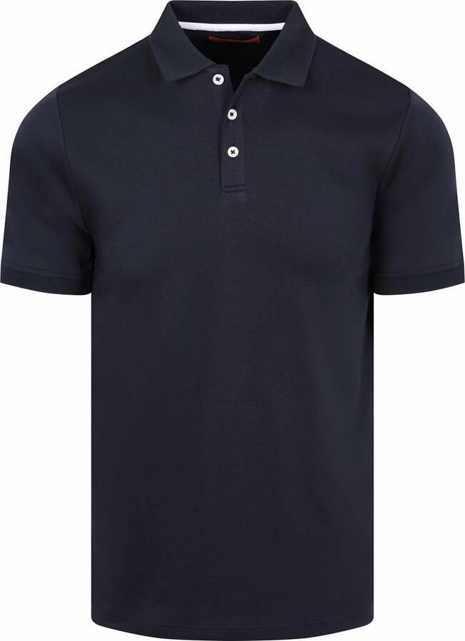Suitable Boris Liquid Poloshirt Navy