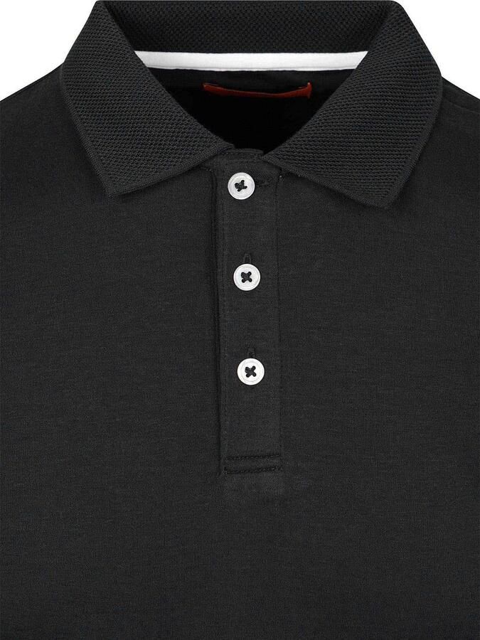 Suitable Boris Liquid Poloshirt Zwart - Foto 2