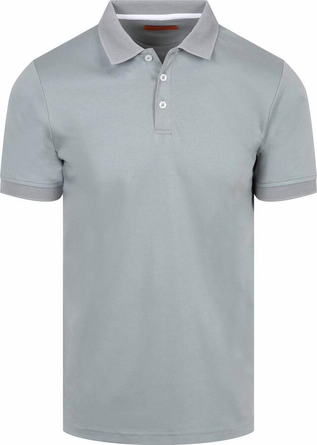 Suitable Boris Poloshirt Cement Groen