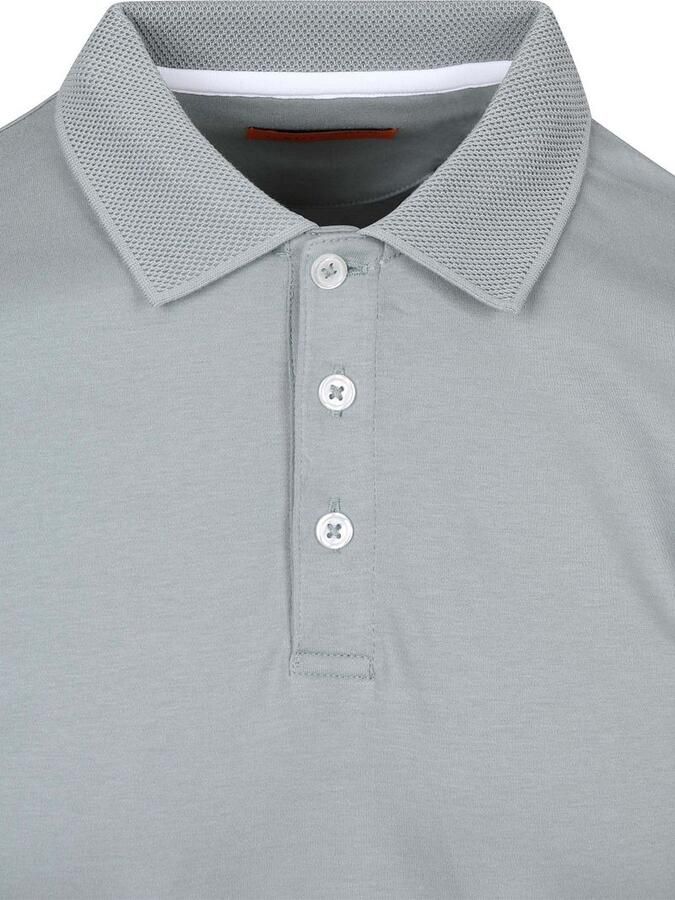Suitable Boris Poloshirt Cement Groen - Foto 2