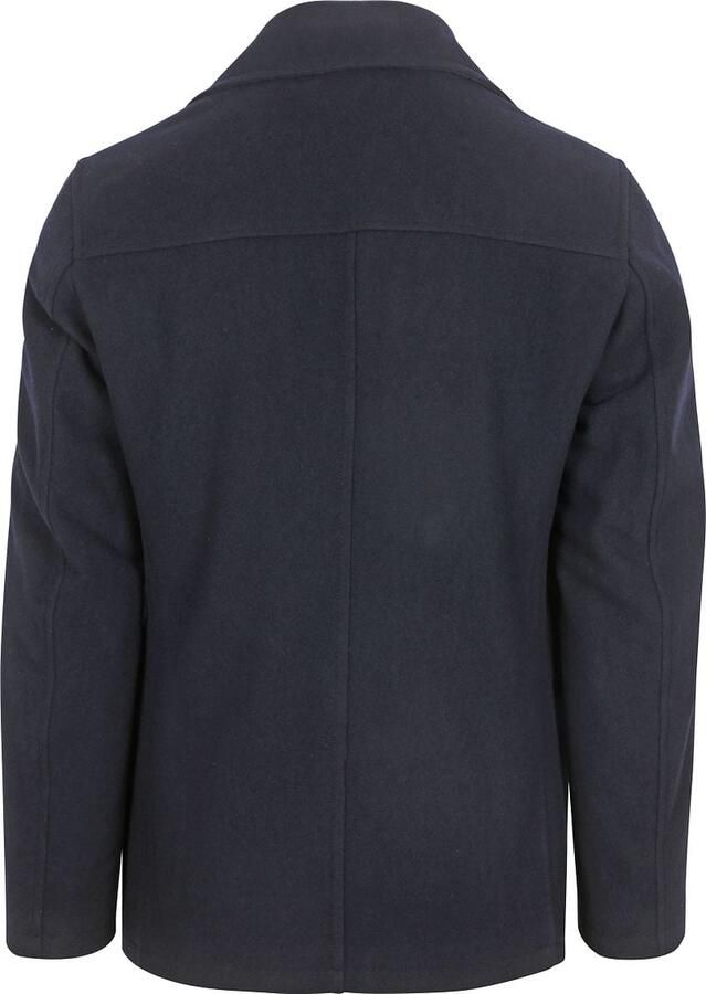 Suitable Trainingsjack Caban Coat Wol Navy - Foto 4