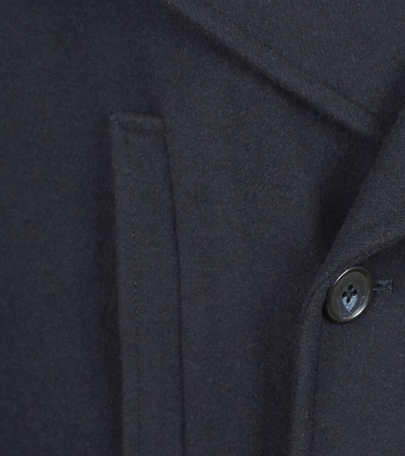 Suitable Trainingsjack Caban Coat Wol Navy - Foto 2