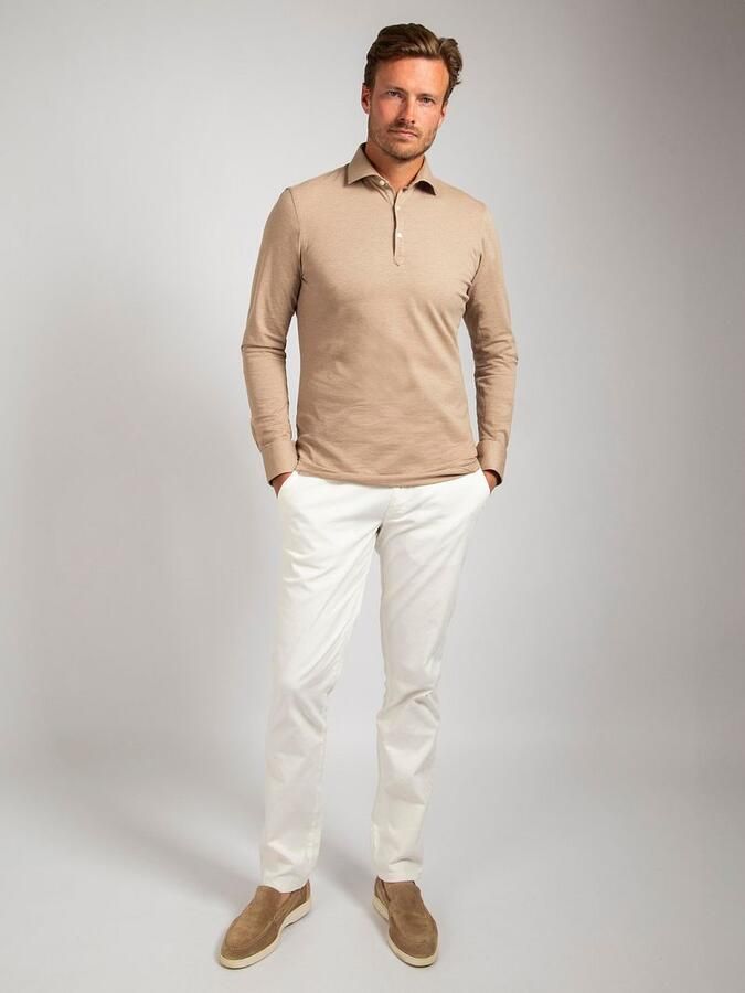Suitable Sweater Camicia Poloshirt Beige - Foto 2