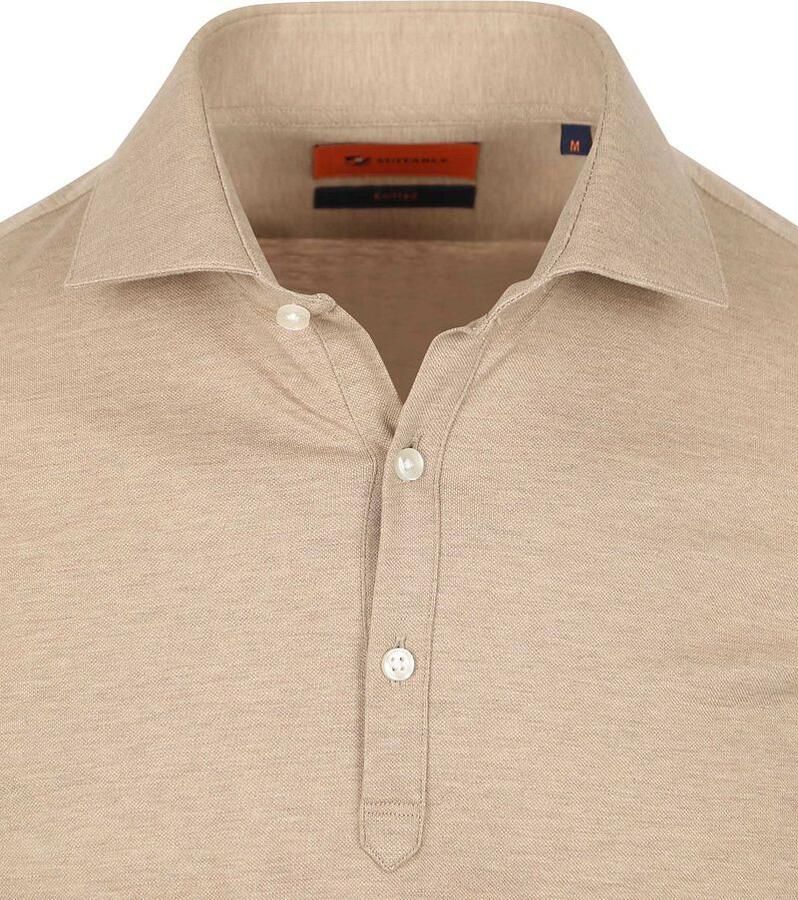 Suitable Camicia Poloshirt Beige - Foto 2