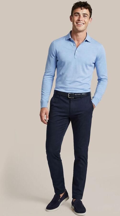Suitable Camicia Poloshirt Lichtblauw - Foto 4