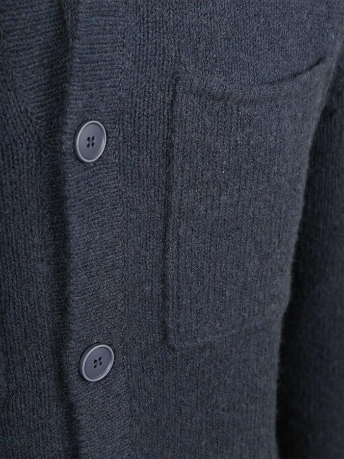 Suitable Cardigan Boiled Wool Blauw - Foto 5