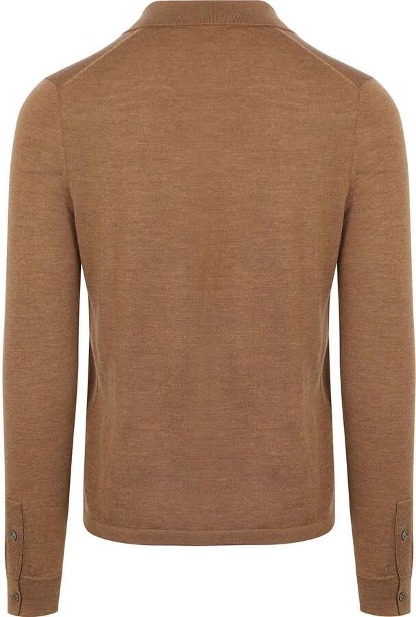 Suitable Cardigan Shirt Merino Camel - Foto 4