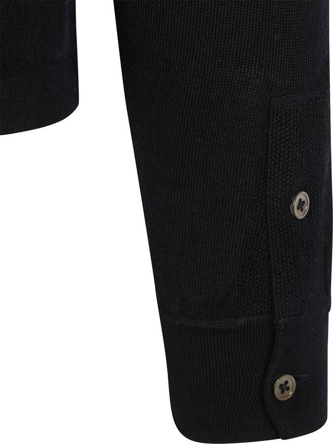 Suitable Cardigan Shirt Merino Navy - Foto 3