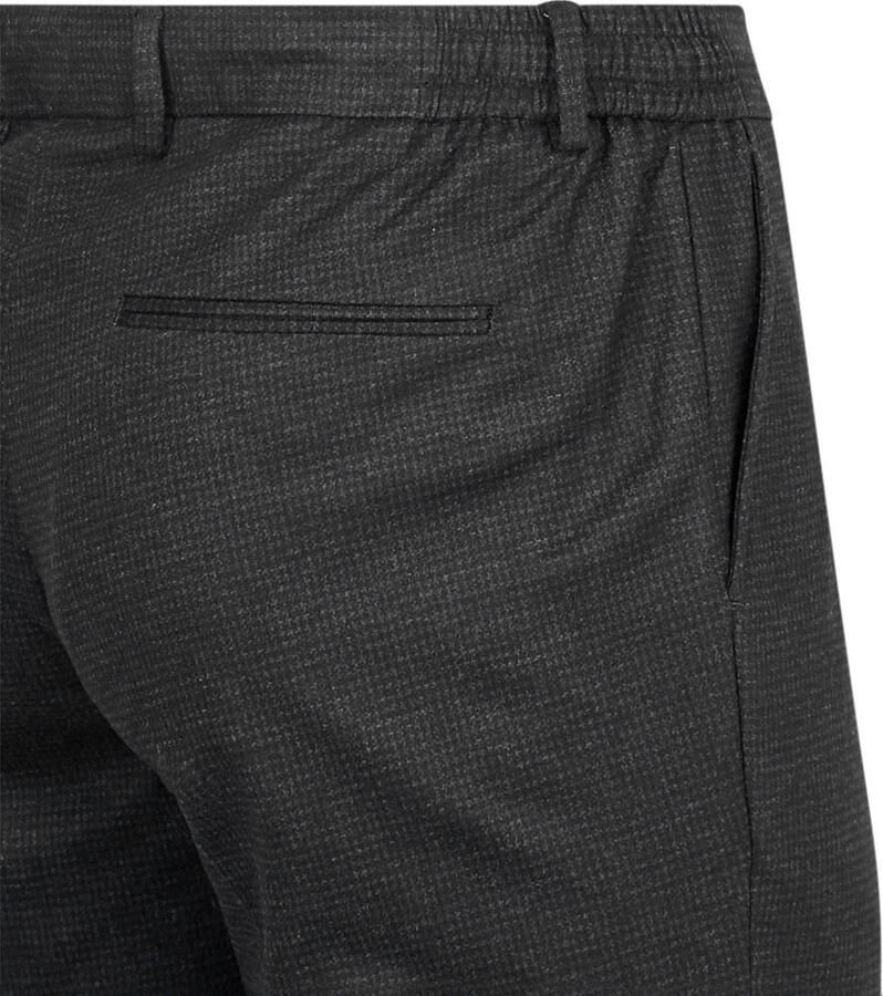 Suitable Chino Das Pied de Poule Antraciet - Foto 3