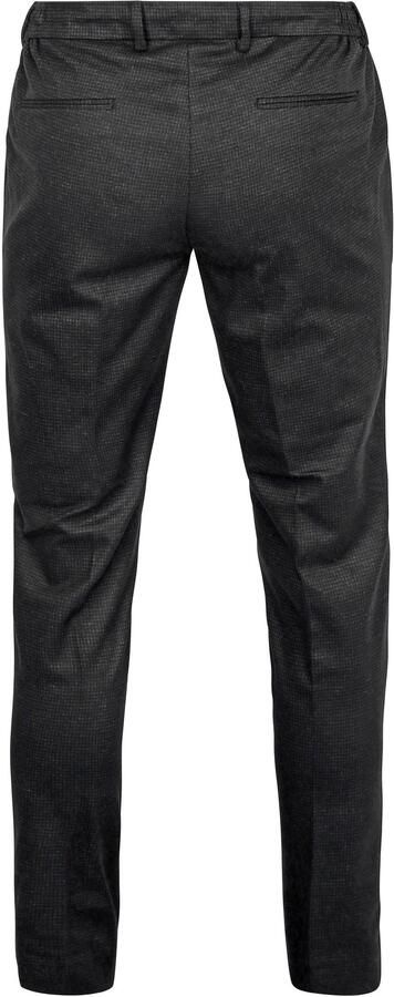 Suitable Chino Das Pied de Poule Antraciet - Foto 4