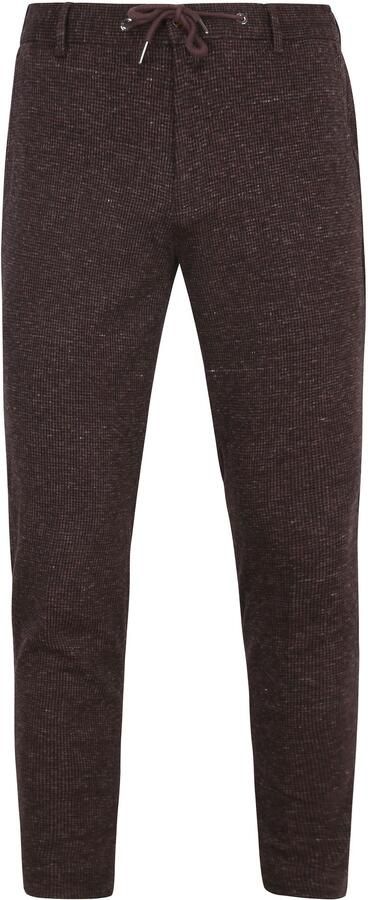 Suitable Chino Das Pied de Poule Aurbergine